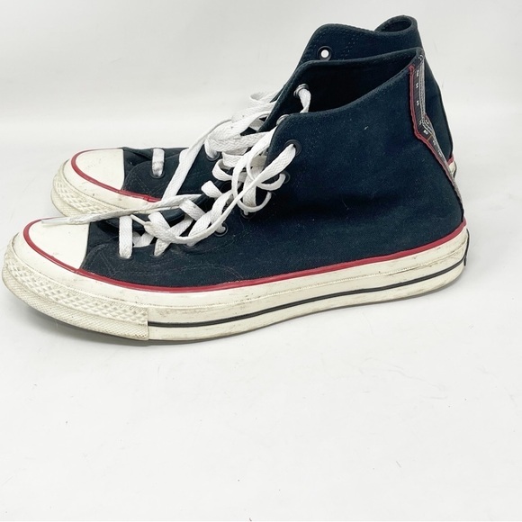 CONVERSE X SHOE PALACE Black BOOM BOX Chuck Taylor High Top BASCOM 1993 Sz 11 - Picture 2 of 12